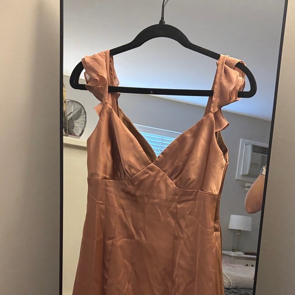 Azazie Barbie dress in Bronzer - Picture 6 of 11